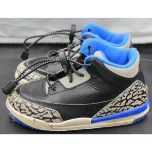 TD Nike Air Jordan III 3 Sport Blue Retro 2014 832033-007 sz 8C